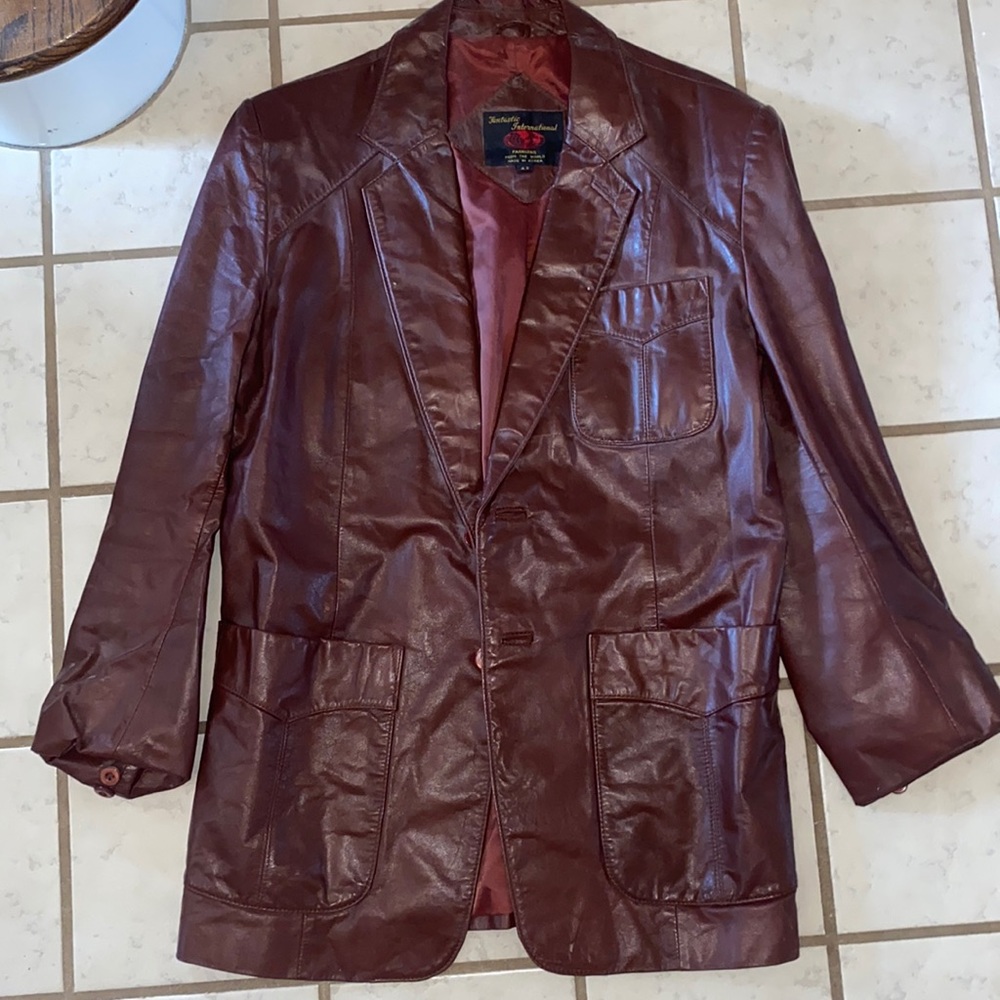 Vintage Fantastic International leather jacket